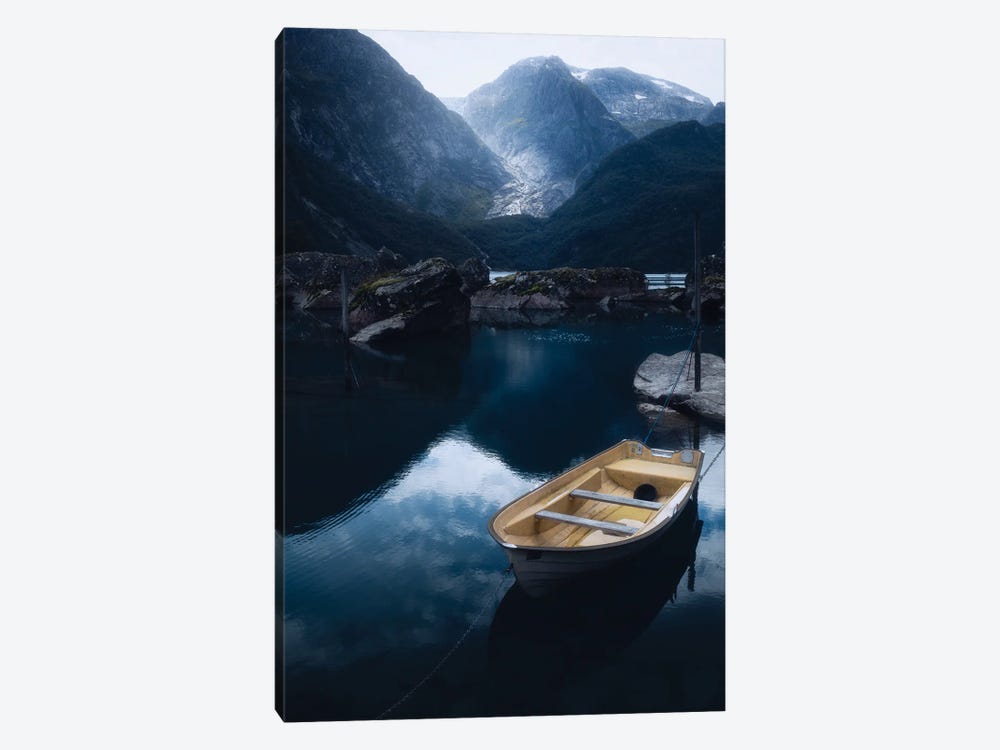The Lonely Boat by Fredrik Strømme 1-piece Canvas Art