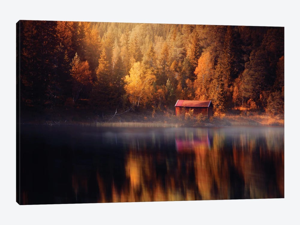 Autumn Reflection by Fredrik Strømme 1-piece Canvas Art Print