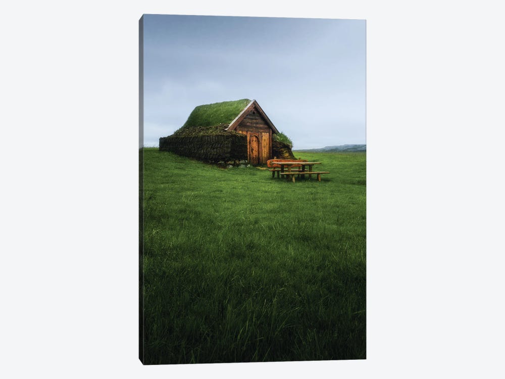 The Viking Church by Fredrik Strømme 1-piece Canvas Print