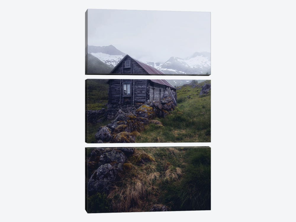 Abandoned In The Mountains by Fredrik Strømme 3-piece Canvas Artwork