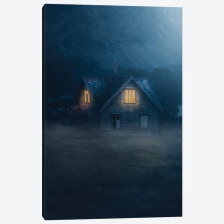 The Haunted House Canvas Print #FKS6} by Fredrik Strømme Canvas Print