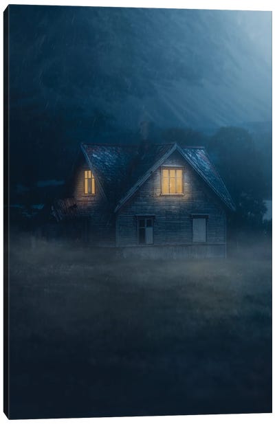 The Haunted House Canvas Art Print - Cabins