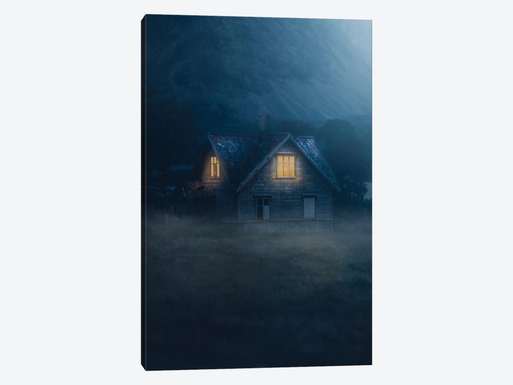 The Haunted House by Fredrik Strømme 1-piece Canvas Art Print