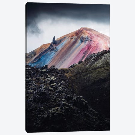 The Rainbow Mountain Canvas Print #FKS86} by Fredrik Strømme Canvas Wall Art