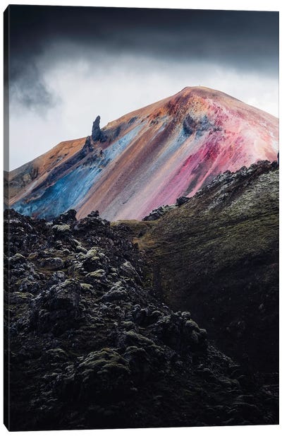 The Rainbow Mountain Canvas Art Print - Fredrik Strømme