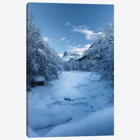 Frozen River Canvas Print #FKS89} by Fredrik Strømme Canvas Print