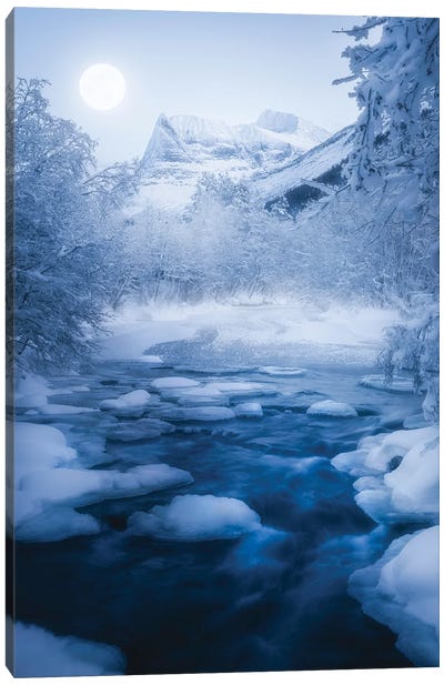 The White Mountain Canvas Art Print - Fredrik Strømme