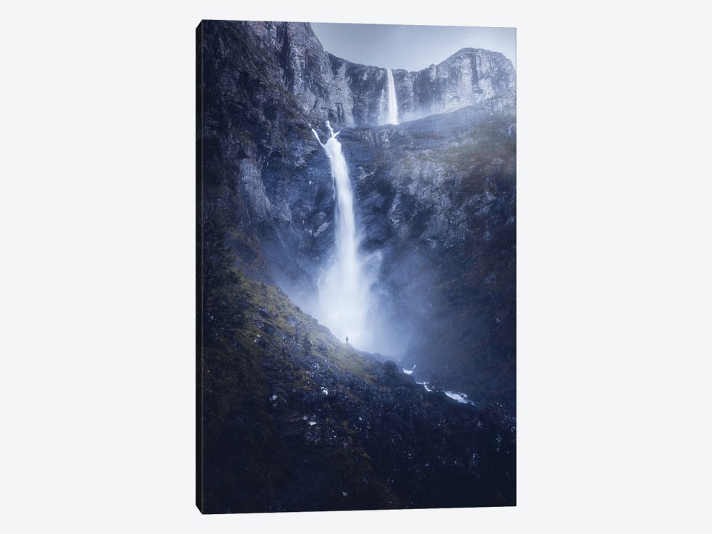A Meeting With Two Giants by Fredrik Strømme 1-piece Canvas Wall Art