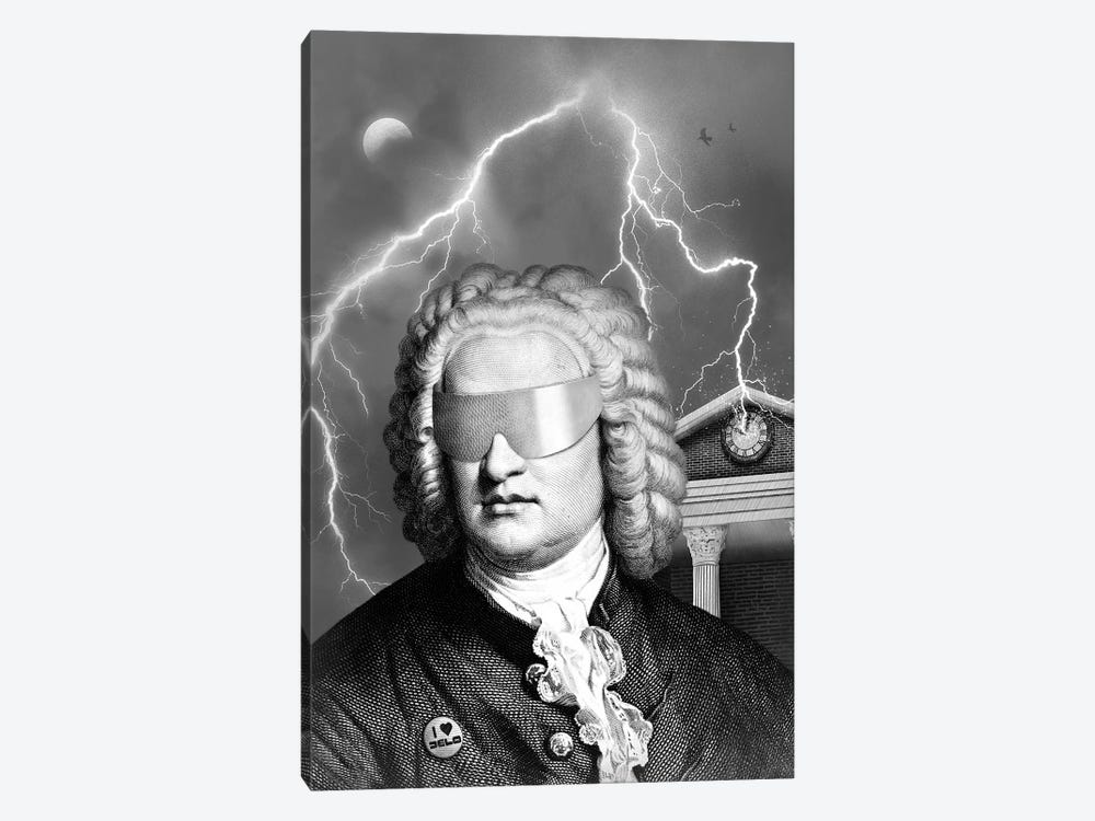 Bach To The Future by Florent Bodart 1-piece Canvas Print