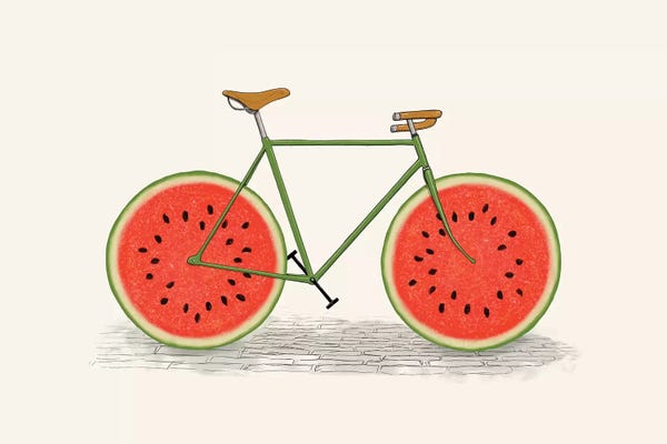 Bicycles: Juicy Print by Florent Bodart