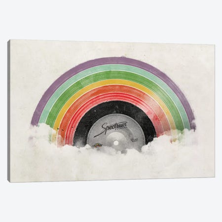 Rainbow Classics Canvas Print #FLB110} by Florent Bodart Canvas Wall Art