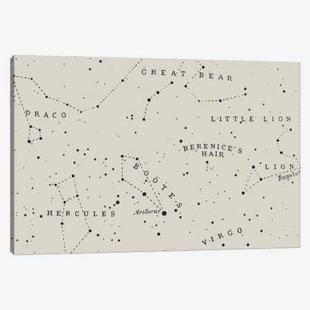 Constellation I On White Canvas Print #FLB129} by Florent Bodart Art Print