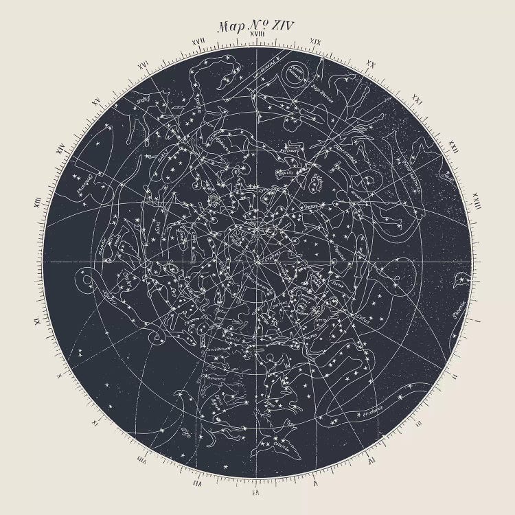 Map n°XIV by Florent Bodart wall art
