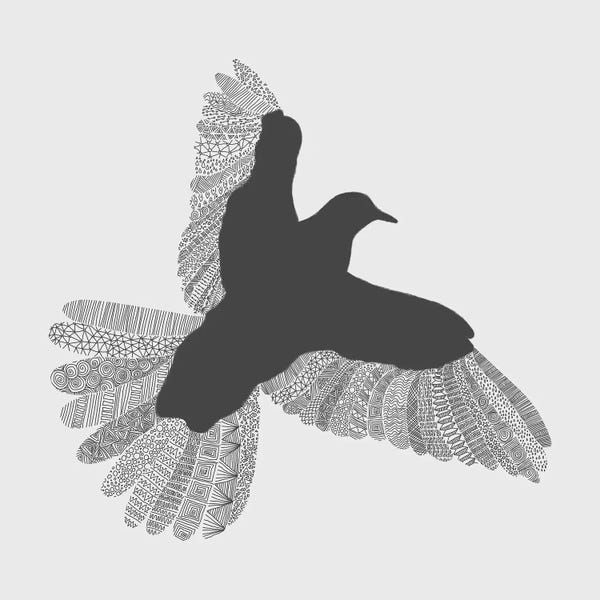 Florent Bodart: Bird on Grey by Florent Bodart