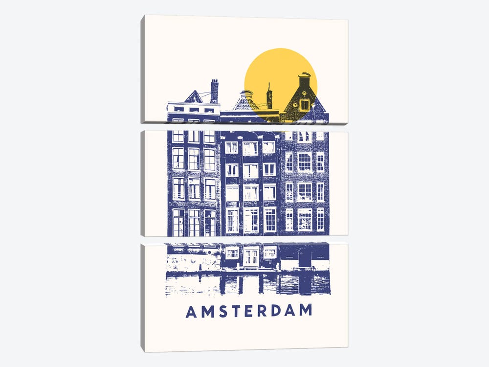 Amsterdam by Florent Bodart 3-piece Art Print