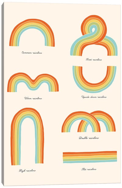 Know Your Rainbows Canvas Art Print - Rainbow Art