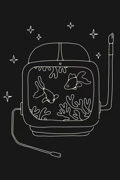 Goldfish: Astronaut And Fishes by Florent Bodart