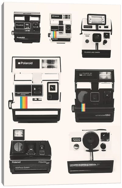 Instant Camera Collection Canvas Art Print