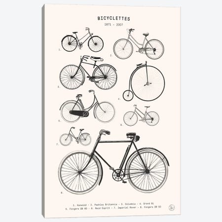 Bicyclettes Canvas Print #FLB172} by Florent Bodart Canvas Art