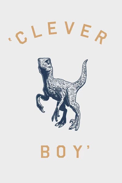 Kids Dinosaur Art: Clever Boy by Florent Bodart
