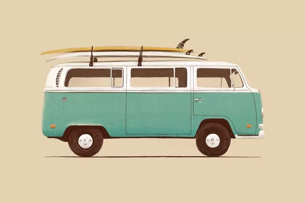 Surfing: Blue Van by Florent Bodart