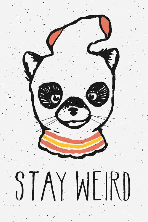 Stay Weird by Florent Bodart wall art