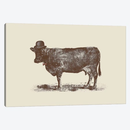 Cow Cow Nut Canvas Print #FLB19} by Florent Bodart Canvas Artwork