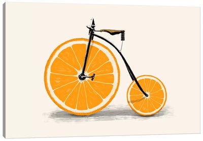 Vitamin Canvas Art Print - Citrus Orange