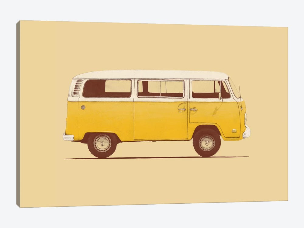Yellow Van by Florent Bodart 1-piece Canvas Artwork