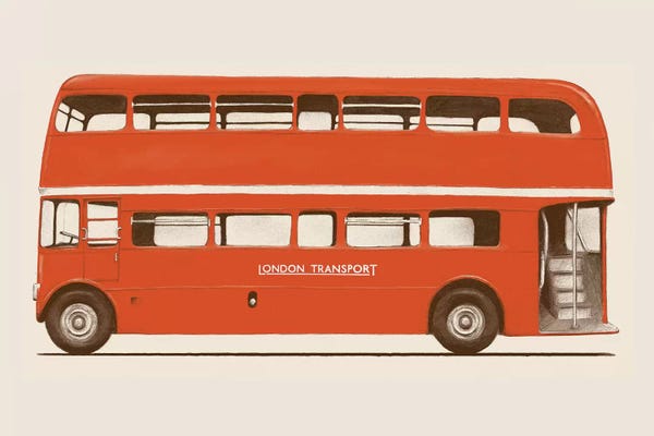Florent Bodart: English Bus (London Transport Double-Decker) by Florent Bodart