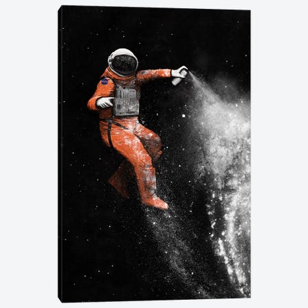 Astronaut Canvas Print #FLB6} by Florent Bodart Canvas Art