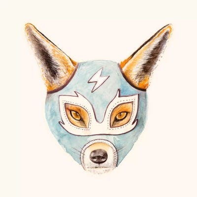 Andrew Fox, Wrestler by Florent Bodart framed canvas print