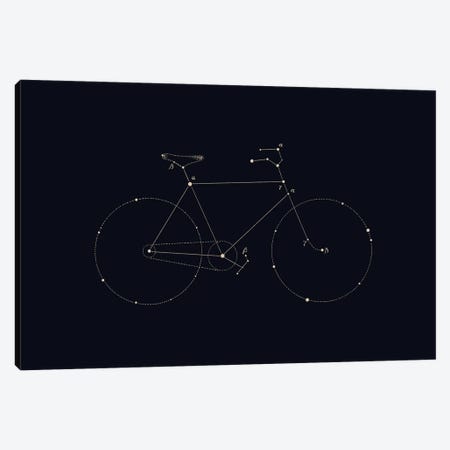 Bike Constellation Canvas Print #FLB76} by Florent Bodart Art Print