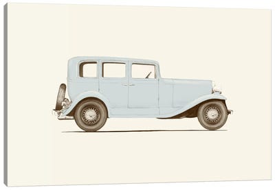 1930s Car Canvas Art Print - Retro Room