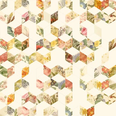 Keziah Flowers by Florent Bodart framed canvas print