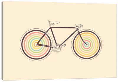 Velocolor Canvas Art Print - Bicycle Art