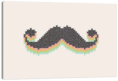 Mustitch Canvas Art Print - Hipster