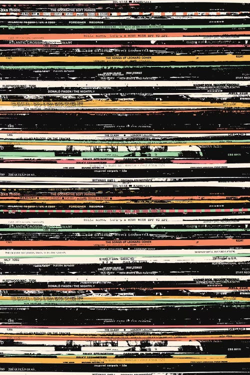 Recordsss by Florent Bodart canvas print
