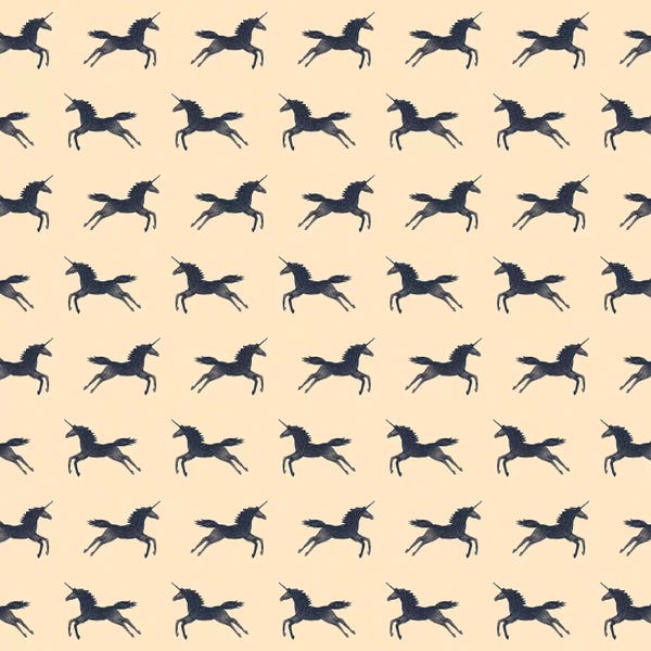 Animal Patterns: Unicorns Are Real Pattern by Florent Bodart