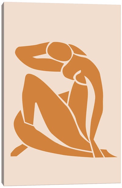 Lady Knelt Canvas Art Print - All Things Matisse