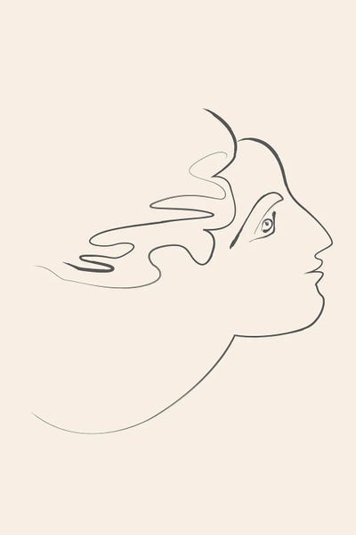 Angel Face by Flower Love Child framed canvas print