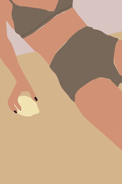 Lemon Lady by Flower Love Child framed wall art