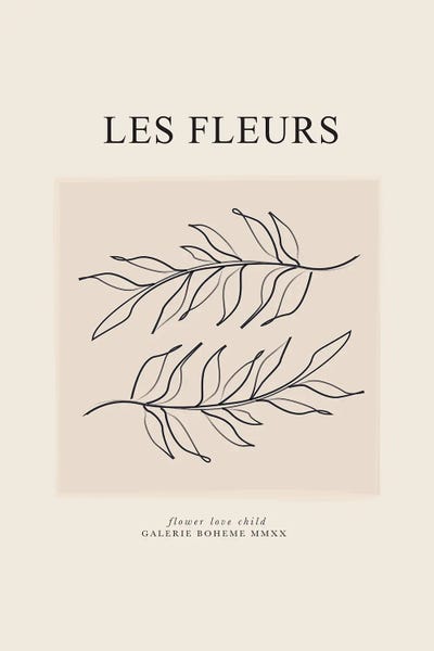 Minimalist Bohemian Decor: Les Fleurs by Flower Love Child