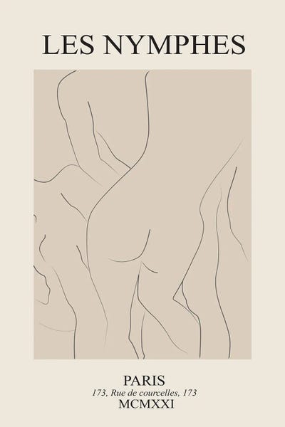 Les Nymphs by Flower Love Child art print