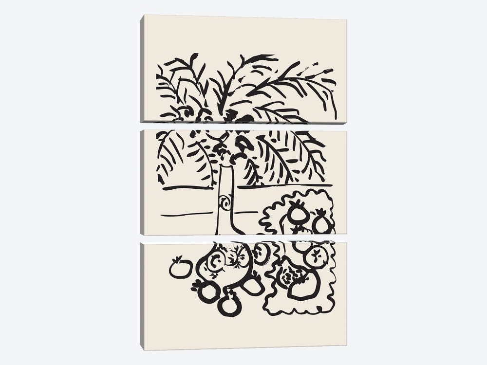 Matisse Garden by Flower Love Child 3-piece Canvas Print