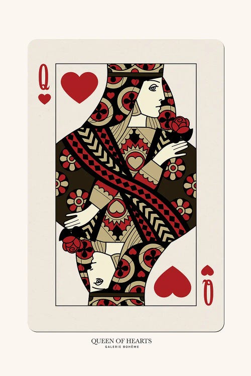 Queen Of Hearts by Flower Love Child wall art