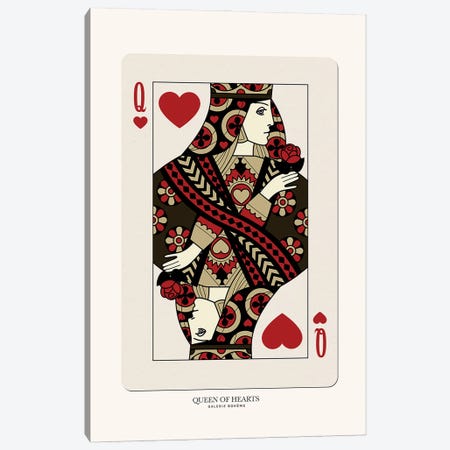 Queen Of Hearts Canvas Print #FLC148} by Flower Love Child Canvas Art