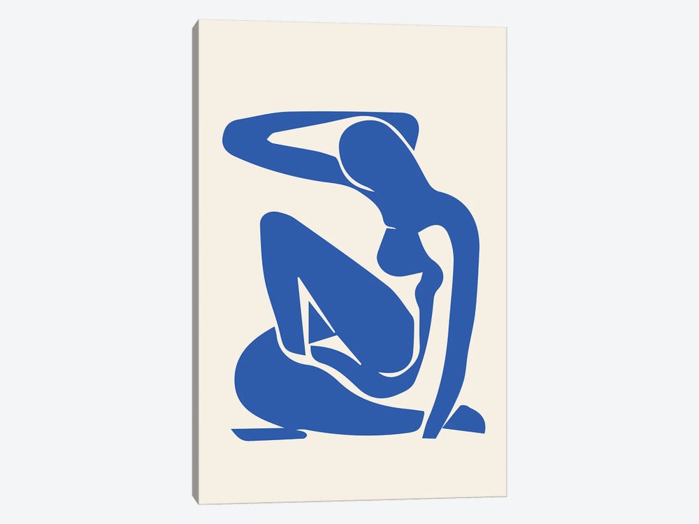Skinny Arm Blue by Flower Love Child 1-piece Canvas Art Print