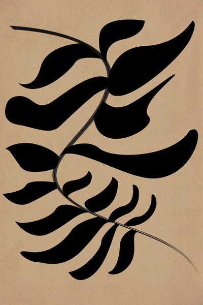 Sprung Black by Flower Love Child art print