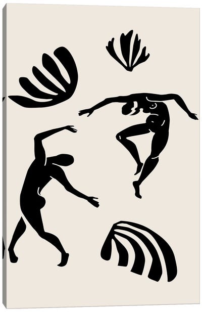 Ballet Canvas Art Print - The Cut Outs Collection
